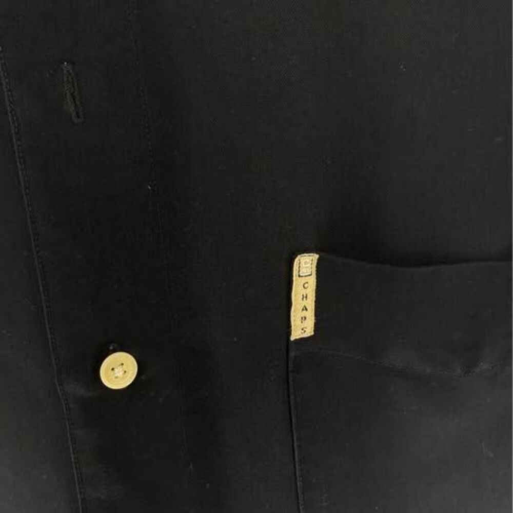 Chaps Ralph Lauren Black Button Up Shirt XXL